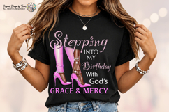 Stepping Into My Birthday PNG Pink Heels Design Files PNG Product Image 3