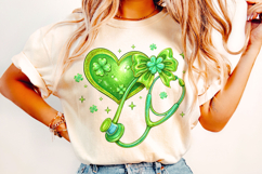 St Patricks Day Stethoscope Nurse PNG, Lucky Nurse PNG Product Image 4