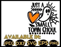 Fall SVG DXF JPEG Silhouette Cricut Halloween ghoul ghost Product Image 2