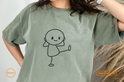 Stick Figure Doodle Line Art Product Image 3