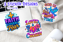 Christian Sticker Printable | Inspirational Quotes PNG Product Image 1