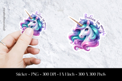 Belive In Magic Sticker Design PNG Product Image 1