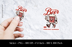 It&#039;s Time To Drink Sticker Design PNG Product Image 1