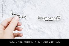 Point Of View World Wide Sticker Design PNG Product Image 1