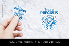 Time Is Precious Sticker Design PNG Product Image 1