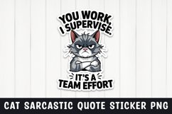 Sarcastic cat quote sticker design png Product Image 1