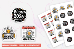 Motivational Quote Stickers for Growth and Productivity Product Image 1