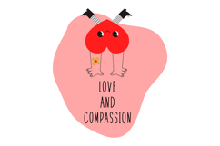 Blood Donation Heart Character Sticker Set - Kawaii Medical Product Image 4