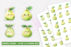 Cute Kawaii Guava Stickers PNG Product Image 1
