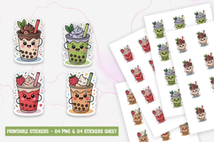 Kawaii smoothie sticker png Product Image 1