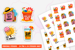 Funny Summer Travel Sticker Product Image 1