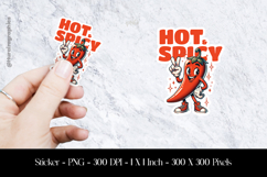 Hot Spicy Sticker Design PNG Product Image 1
