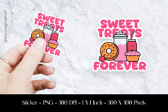 Sweet Treats Forever Sticker Design PNG Product Image 1