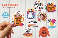Autumn sticker, fall sticker, sticker pack PNG Product Image 1