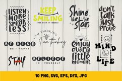Positive Quotes SVG design Product Image 1
