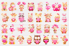 Yarn Animals Stickers Bundle. Valentines Sticker Printable Product Image 2