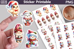 Christmas Characters Sticker | Christmas Sticker Printable Product Image 1