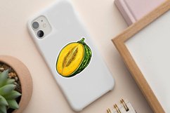 Canary Melon Sticker Clipart Bundle Product Image 5