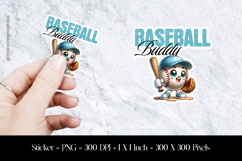 Basket Ball Buddy Sticker Design PNG Product Image 1