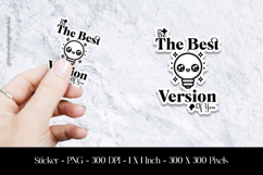 The Best Version of you Sticker Design PNG Product Image 1