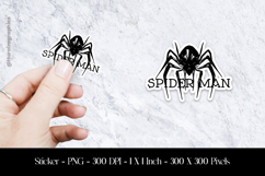 Spider Man Sticker Design PNG Product Image 1