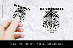 Be Yourself Sticker Design PNG Product Image 1