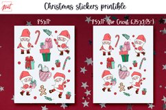 Christmas stickers Printable . Santa stickers for presents Product Image 2