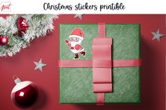 Christmas stickers Printable . Santa stickers for presents Product Image 3