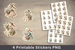 easter sticker printable - rabbit Product Image 1