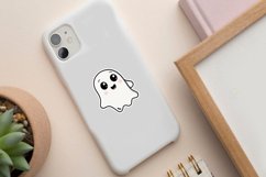 Halloween Cute Ghost Sticker Clipart Bundle Product Image 4