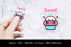 Sweet Vibes Sticker Design PNG Product Image 1