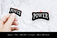 Power Sticker Design PNG Product Image 1