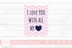Valentine Planner Sticker | Valentine&#039;s Day Card Sticker Product Image 1