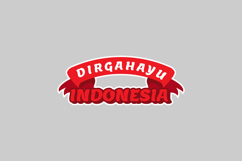 Sticker indonesia independence day lettering typography Product Image 2