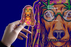 Dreadlock dog breeds fashion hippie lifestyle illustrations Product Image 4