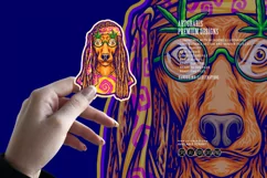 Dreadlock dog breeds fashion hippie lifestyle illustrations Product Image 4