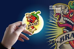 Spicy Red Chili Flavour Restaurant Mascot Logo Product Image 3