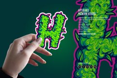 Puff organic cannabis smoke H letter logo Product Image 2