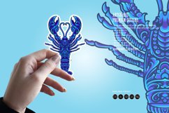 Classic elegant lobster ornament svg Product Image 4