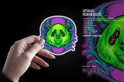 Intricate natural engraved panda head Product Image 4