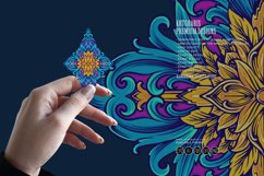 Classical engraving petal floral ornament border Product Image 4