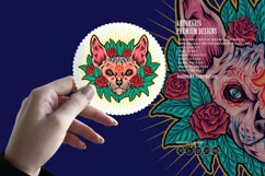 Feline fiesta floral sphynx cat dia de los muertos Product Image 4