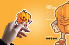 Vegetarian smile paprika logo mascot illustration Product Image 4