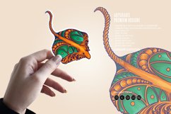 Classic stingray fish ornament svg Product Image 4