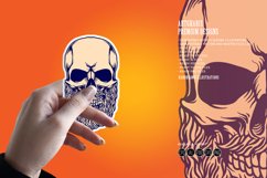 Bearded Skull Tattoo Meaning Illustrations Product Image 3