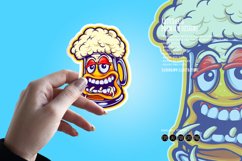 Cute foamy beer glass mascot Product Image 3