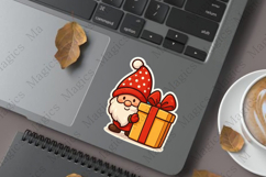 Christmas gnome peeking Sticker Product Image 1