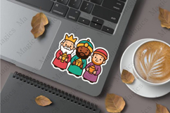 three wise men carrying gifts stickers sublimation design Product Image 1