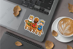 three wise men riding camels stickers sublimation design Product Image 1