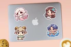 Baby kawaii zodiac signs stickers 3. PNG. Product Image 2